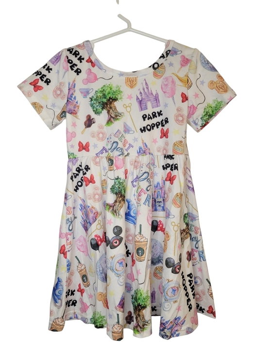 Source Unknown Other - Boutique Disney Themed White Twirl Dress.